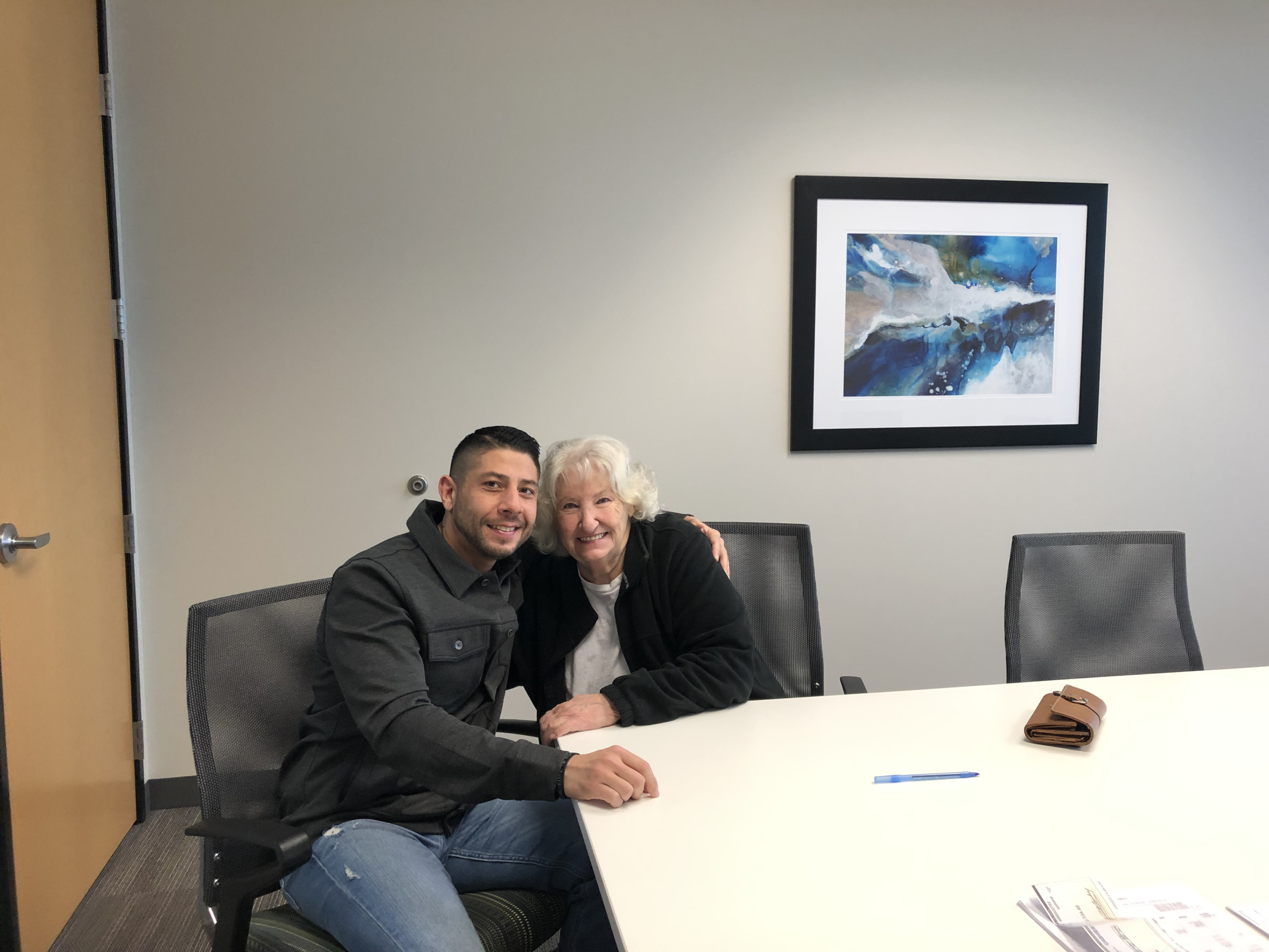 Rafael Carrasquillo with Marilyn, an early ResiFort client